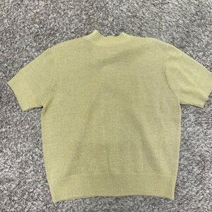 Vintage willow ridge gold tinsel sweater